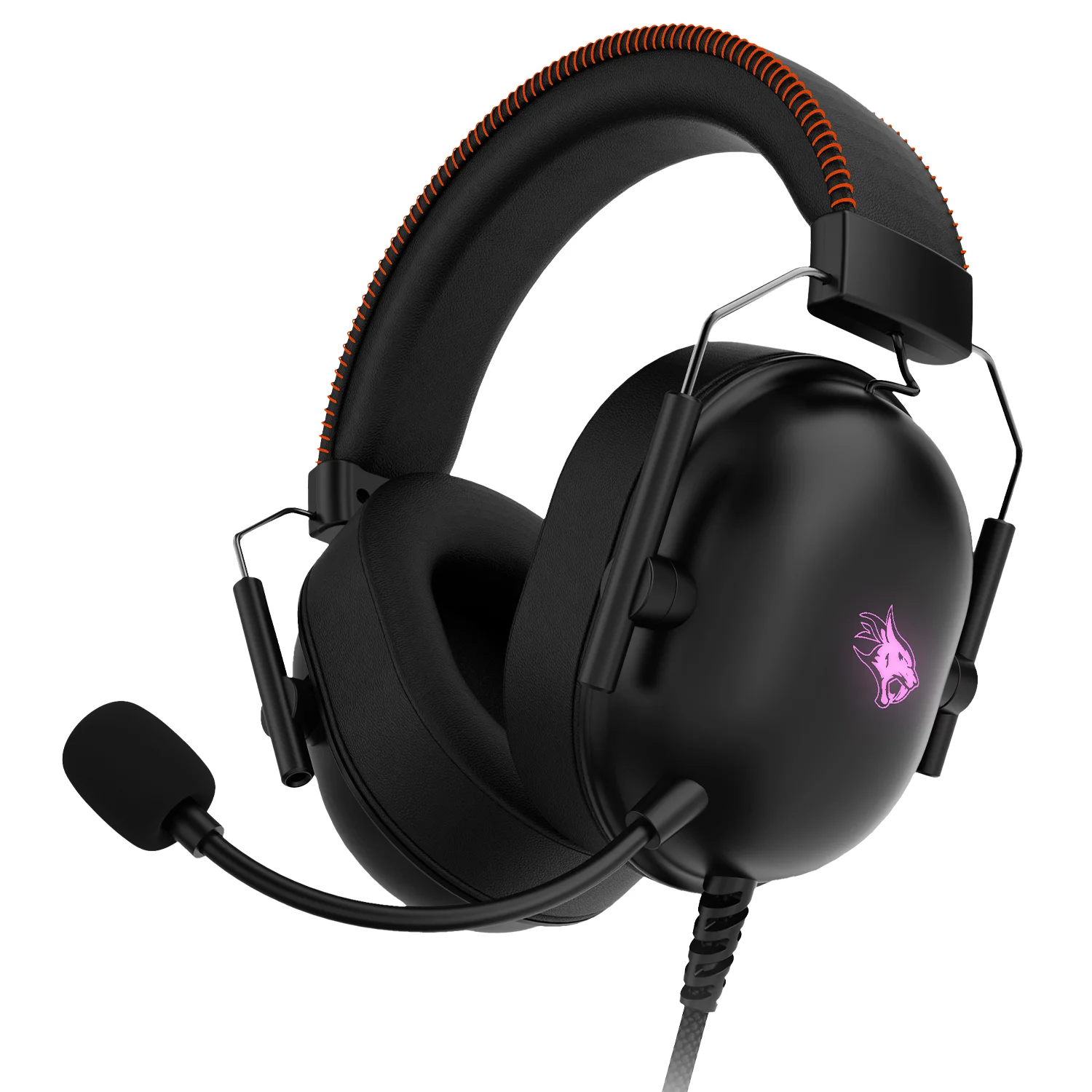 Gaming ALOMA Wired Gaming Headphones 50mm Drivers RGB Soft Over-Ear Pads Mic for PC Consoles - Black Gaming ALOMA Wired Gaming Headphones 50mm Drivers RGB Soft Over-Ear Pads Mic for PC Consoles - Black - تصویر 1