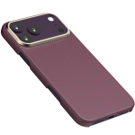 SERGEI 1500D Aramid Fiber Case for iPhone 18 Pro Max, World's Slimmest MagSafe Kevlar Case - Burgundy - تصویر 3