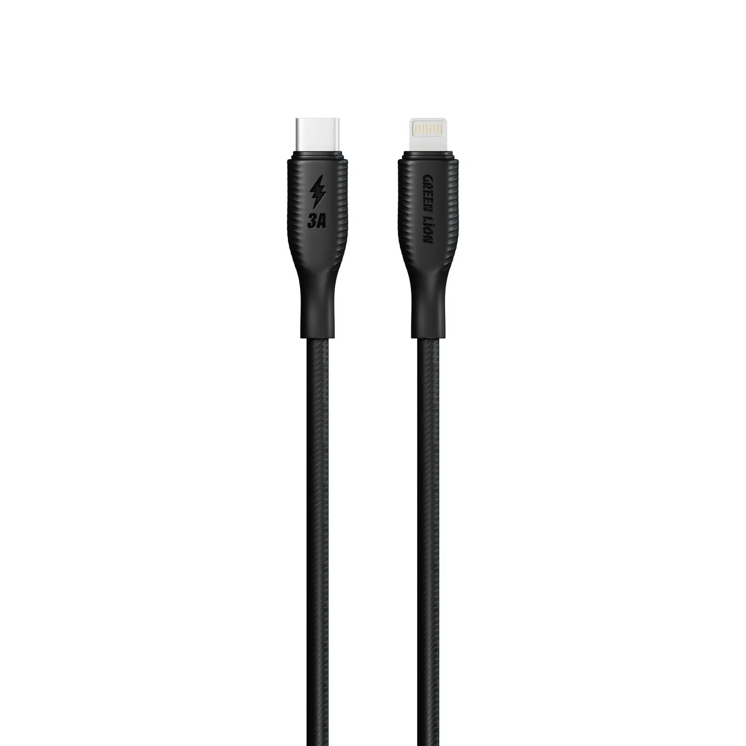 Silicone USB-C to Lightning Cable 27W 1M - Black Silicone USB-C to Lightning Cable 27W 1M - Black - تصویر 1