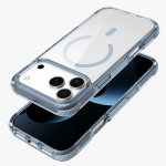 ATHENS MagSafe iPhone 18 Pro Case, PC/TPU/TPE Hybrid Material, Reinforced Corners - Blue - تصویر 7