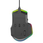 Gaming Mouse PDX320 - 9D, 12800 DPI, RGB, Black - تصویر 4