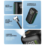 Tire Inflator GL-A4 - 150 PSI, Black - تصویر 2