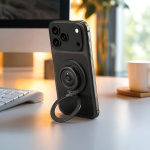 Magnetic Ring Holder MAG AIR SCROLL - Black - تصویر 2