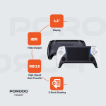 Gaming Console Arcade X PDX637 - 7 Emulators, Black/White - تصویر 10