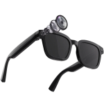 Denver AI Smart Glasses with Transparent Lens, 5H Runtime, 1200P HD Video, Voice Assistant, Real-Time Translation - Black - تصویر 5