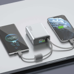 Power Bank IBIZA GNIBPXA4P10GY - 10000mAh 35W, Grey - تصویر 2