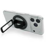 Rennes Rotating Phone Ring Stand with Liquid Silicone Loop & Magnetic Ring - Grey - تصویر 5