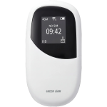 Connect 4G LTE Portable MiFi Router with Wi-Fi 6, 4000mAh Battery, Up to 10 Users - White