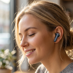 VIENNA Wireless Earbuds, Bluetooth V6.0, 20H Playtime with Case - Black - تصویر 3