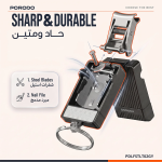 NETA Pocket-Size Nail Clipper with Keychain Ring, Ultra-Sharp Blades, Built-in Nail File - Gray - تصویر 4