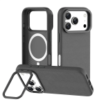 TROPEZ MagSafe Case with Metal Kickstand for iPhone 18/17 Pro - Black - تصویر 3