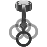 GX-91 MagSafe Suction Car Phone Holder, Dual 360° Rotation, 1.5kg Magnetic Force, One-Hand Operation - Black - تصویر 3
