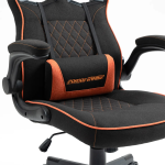 Gaming Chair PDX548 - Ergonomic, Adjustable, Black & Orange - تصویر 4
