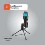 Gaming Condenser Microphone PDX551 - USB, Black - تصویر 5