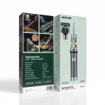 Navigator 3-in-1 Gas Torch Lighter Windproof Jet Flame Refillable Butane with Compass & Bottle Opener - Silver - تصویر 7