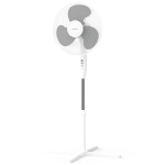 16" Stand Fan with 110° Auto Oscillation, 3×Speed Levels - White