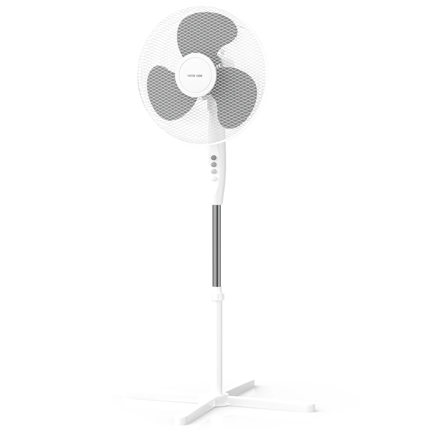 16" Stand Fan with 110° Auto Oscillation, 3×Speed Levels - White 16" Stand Fan with 110° Auto Oscillation, 3×Speed Levels - White - تصویر 1