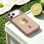 Smart Display Case with 1.85" IPS Screen & Rear-Camera Live Preview for iPhone 18 Pro Max/17 Pro Max - Brown - تصویر 3