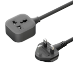 Power Guard Universal Extension Socket, 3-Pin Plug, 3250W Power Output, 5M Cord - Black