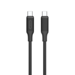 Zinc Alloy Dual PD Car Charger with Blue LED Light, 60W Total Output with 1m USB-C to USB-C Cable - Black - تصویر 6