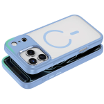 Titan MagSafe iPhone 18/17 Pro Max Case - Metal Buttons, Blue - تصویر 3