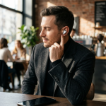 BILBAO Wireless Earbuds, Bluetooth V6.0, Dual-Mic Clear Calls - White - تصویر 2