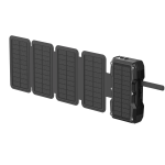 5-Panel Solar Power Bank GNSOL5PN30BK, 30000mAh, Solar 20W Charging - Black - تصویر 5