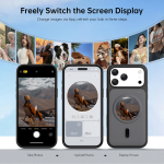 Smart Display Case with 1.85" IPS Screen & Rear-Camera Live Preview for iPhone 18 Pro Max/17 Pro Max - Black - تصویر 2