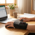 LEFT Wrist Massager - Rechargeable, Black - تصویر 2