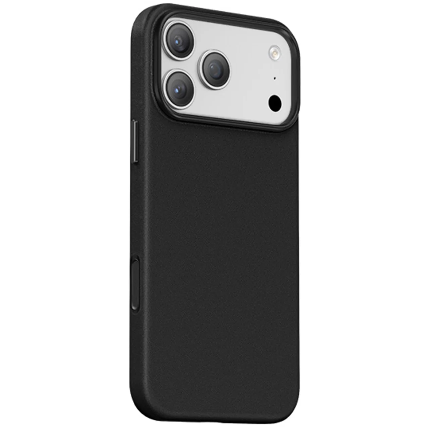 Leather iPhone 18 Pro MagSafe Case, Eco-Leather - Black Leather iPhone 18 Pro MagSafe Case, Eco-Leather - Black - تصویر 1