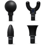 Impact Fascial Gun Massager, 4×Massger Heads, 5×Speed Levels, 2 Hour Working Time, Ideal for Stress Relief - Gray - تصویر 7