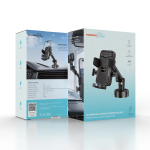 Blue Extendable Cradle Phone Holder - Black - تصویر 7