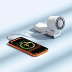 Handheld Mini Fan POWER WIND GNPF12PWNDWH - 2 in 1, White - تصویر 4
