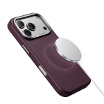 CORTINA MagSafe Case for iPhone 18 Pro Max Case, Raised Camera Guard, Anti-Scratch, Non-Slip, Metal Buttons - Burgundy - تصویر 2