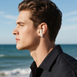 Gerona Clip-On Wireless Earbuds with Dual-Mic Clear Calls - Beige - تصویر 3