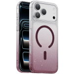 iPhone 18 Pro Max Glitter MagSafe Case - Burgundy