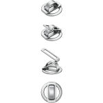 Mag Ring Stand 2-in-1 Phone Holder, N52 Strong Magnets, 180° Double Fold Kickstand, Zinc Alloy - Silver - تصویر 3