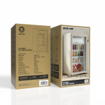 GMF-83A Mini Fridge, 83L Capacity, Transparent Door + Interior Lights + Adjustable Shelves - White - تصویر 6