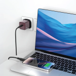 G-Charge Series UK Plug USB-C Wall Charger, 45W PD Fast Charging - Burgundy - تصویر 2