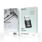 OTG Adapter GNOTGUC2UABK - Lightning to USB-C USB 2.0, Black - تصویر 3