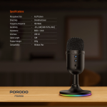 USB Gaming Microphone PDX550 - Omni-Directional, Black - تصویر 6