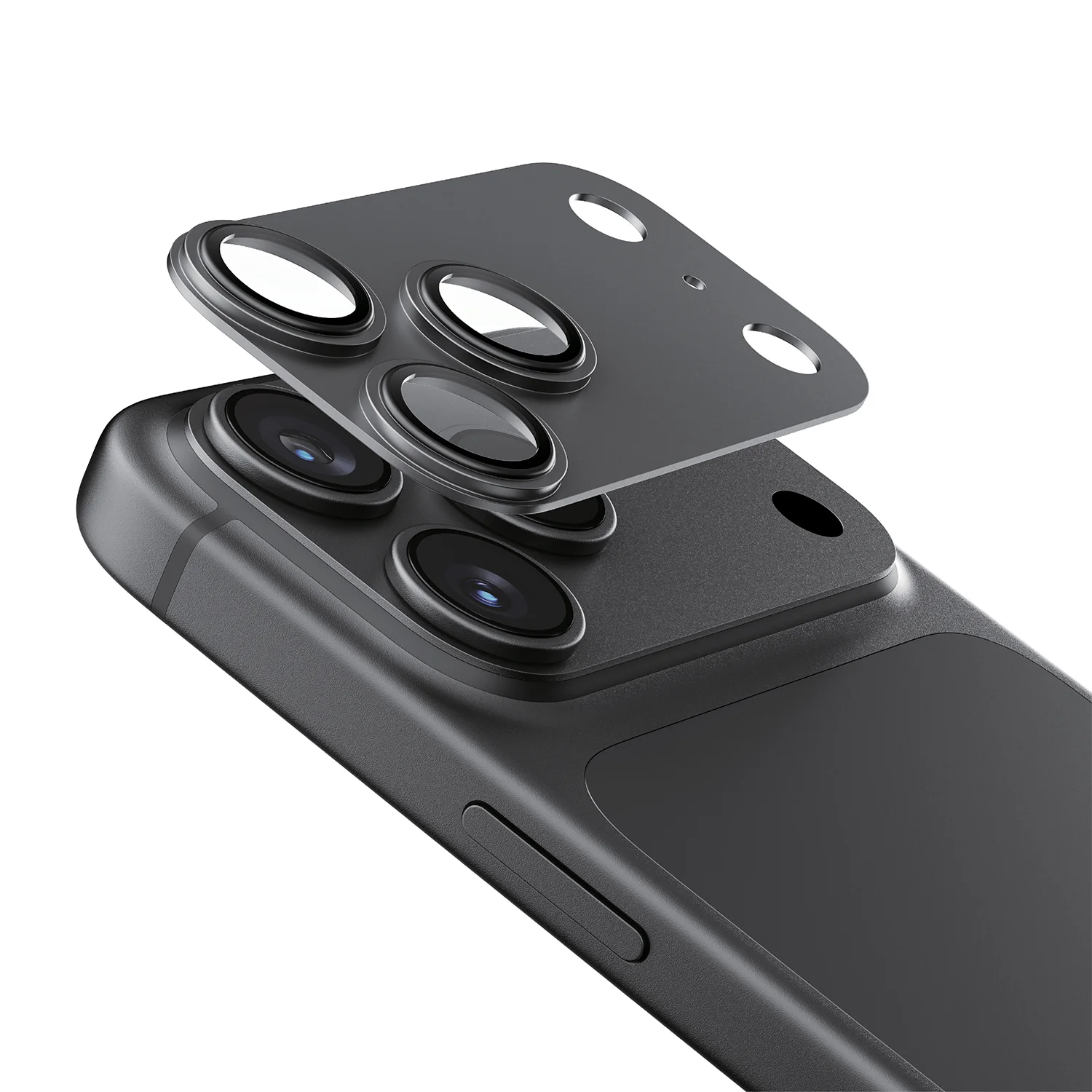 Camera Lens Pro Protection Glass for iPhone 18 Pro Max - Black Camera Lens Pro Protection Glass for iPhone 18 Pro Max - Black - تصویر 1