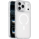 Titan MagSafe iPhone 18/17 Pro Case - Metal Buttons, Silver