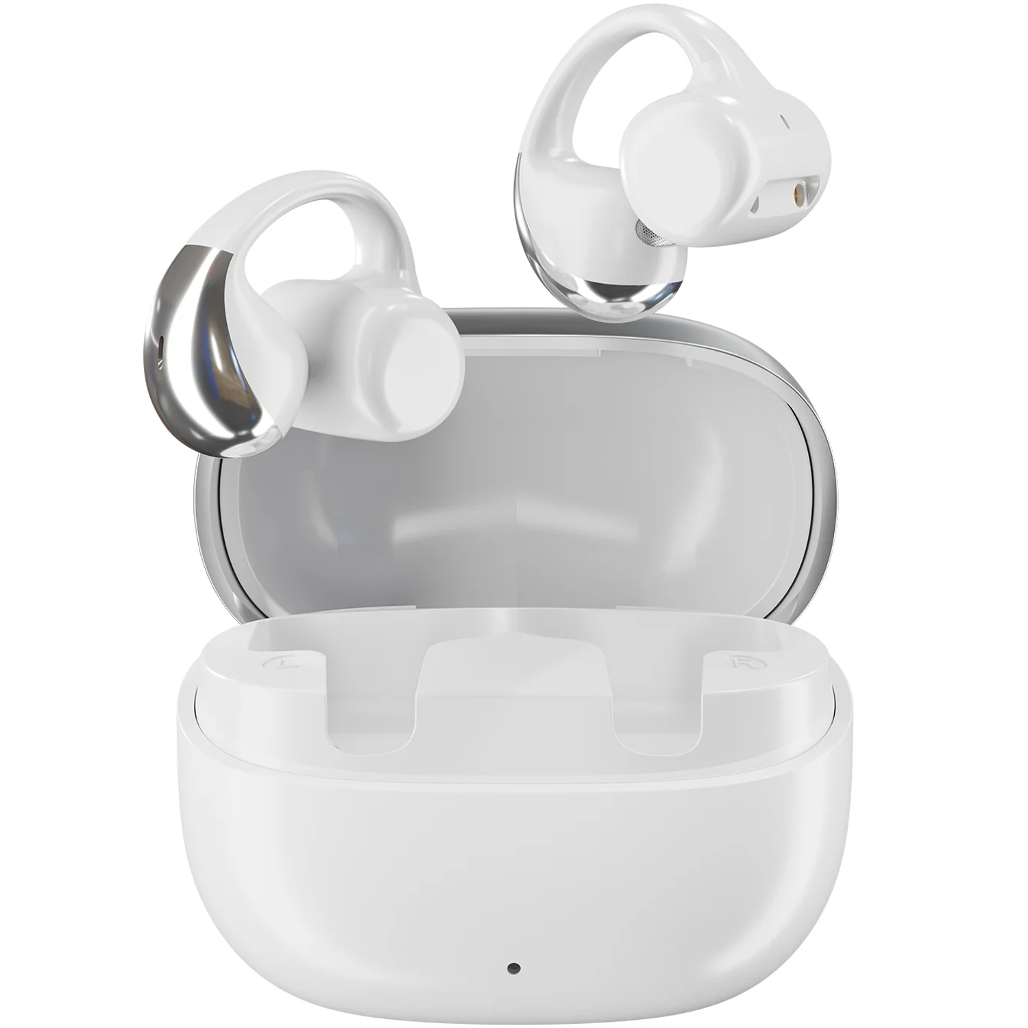 Earbuds LINZ OWS GL-BUD4 - Bluetooth 6.0, White Earbuds LINZ OWS GL-BUD4 - Bluetooth 6.0, White - تصویر 1