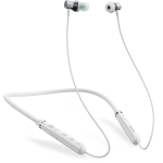 Milot Wireless Neckband Earbuds, Bluetooth V6.0, 12 Hrs Playtime - White