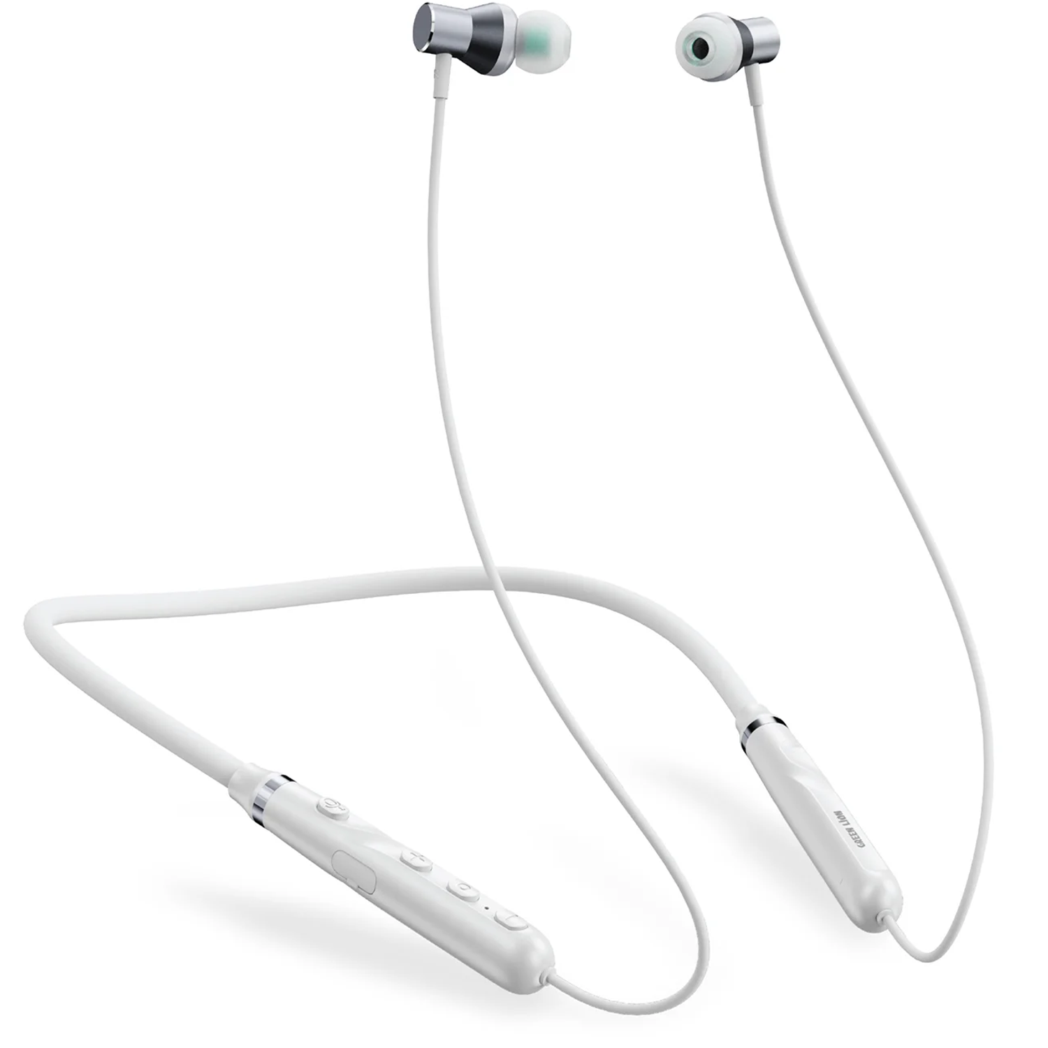 Milot Wireless Neckband Earbuds, Bluetooth V6.0, 12 Hrs Playtime - White Milot Wireless Neckband Earbuds, Bluetooth V6.0, 12 Hrs Playtime - White - تصویر 1
