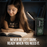 Power Bank G-RADIO21GN - 20000mAh Solar, Green - تصویر 3