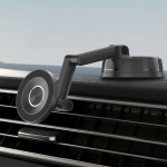 GX-95 MagSafe Suction Car Phone Holder, 360° & 180° Rotation, Multi-Angle Viewing - Black - تصویر 3