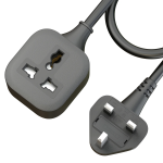 Power Guard Universal Extension Socket, 3-Pin Plug, 3250W Power Output, 5M Cord - Black - تصویر 3