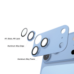 iPhone 18 Pro Camera Lens Protector, Anti-Glare, 9H Tempered Glass - Blue - تصویر 5